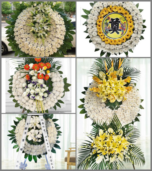 河南南阳卧龙区石桥镇蔡官屯村花圈速递